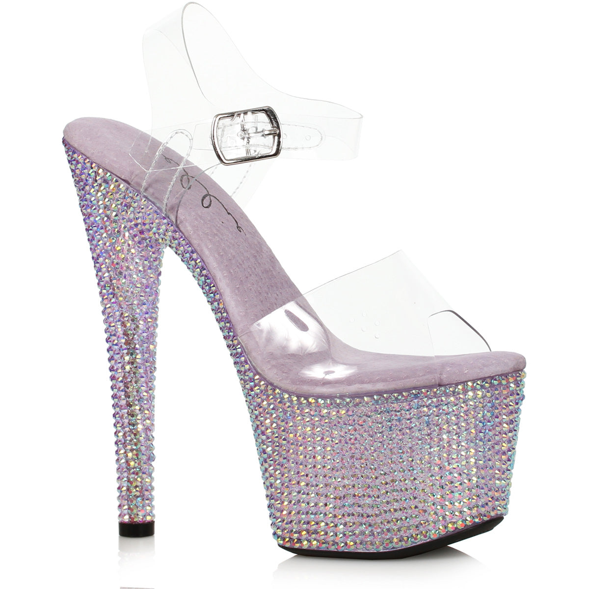 7 Stiletto With Multi-Color Rhinestone Platform Ellie ELLIE 709/ZIAMOND