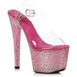 7 Stiletto With Multi-Color Rhinestone Platform Ellie ELLIE 709/ZIAMOND