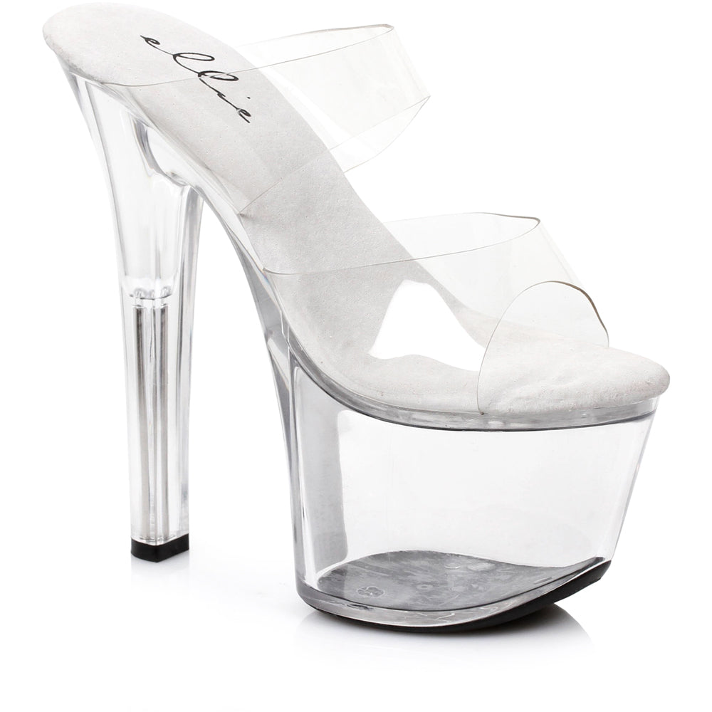 Ellie 711/coco Women Platform Stiletto Clear Upper Sandals Shoes Heels ...