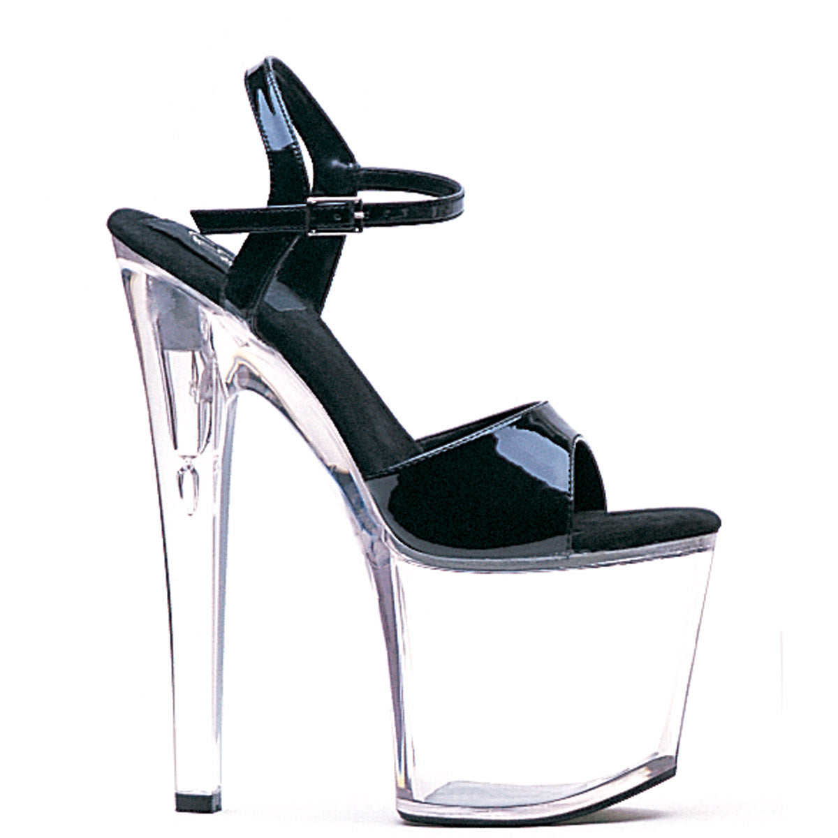 Ankle Strap Clear Platform High Heels Ellie  821/JULIET/C