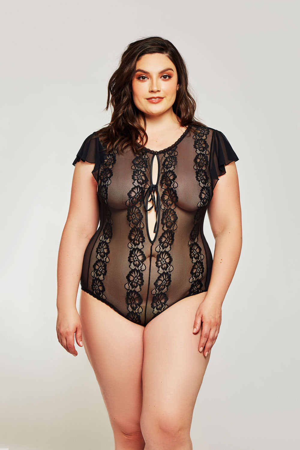 Sheer Lace Teddy Icollection  8572X