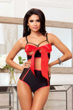 Open Cup Bra W/High Waist Panty Icollection  8901