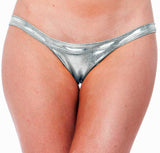 Shirley of Hollywood LAME WIDE STRAP PANTY BS104F