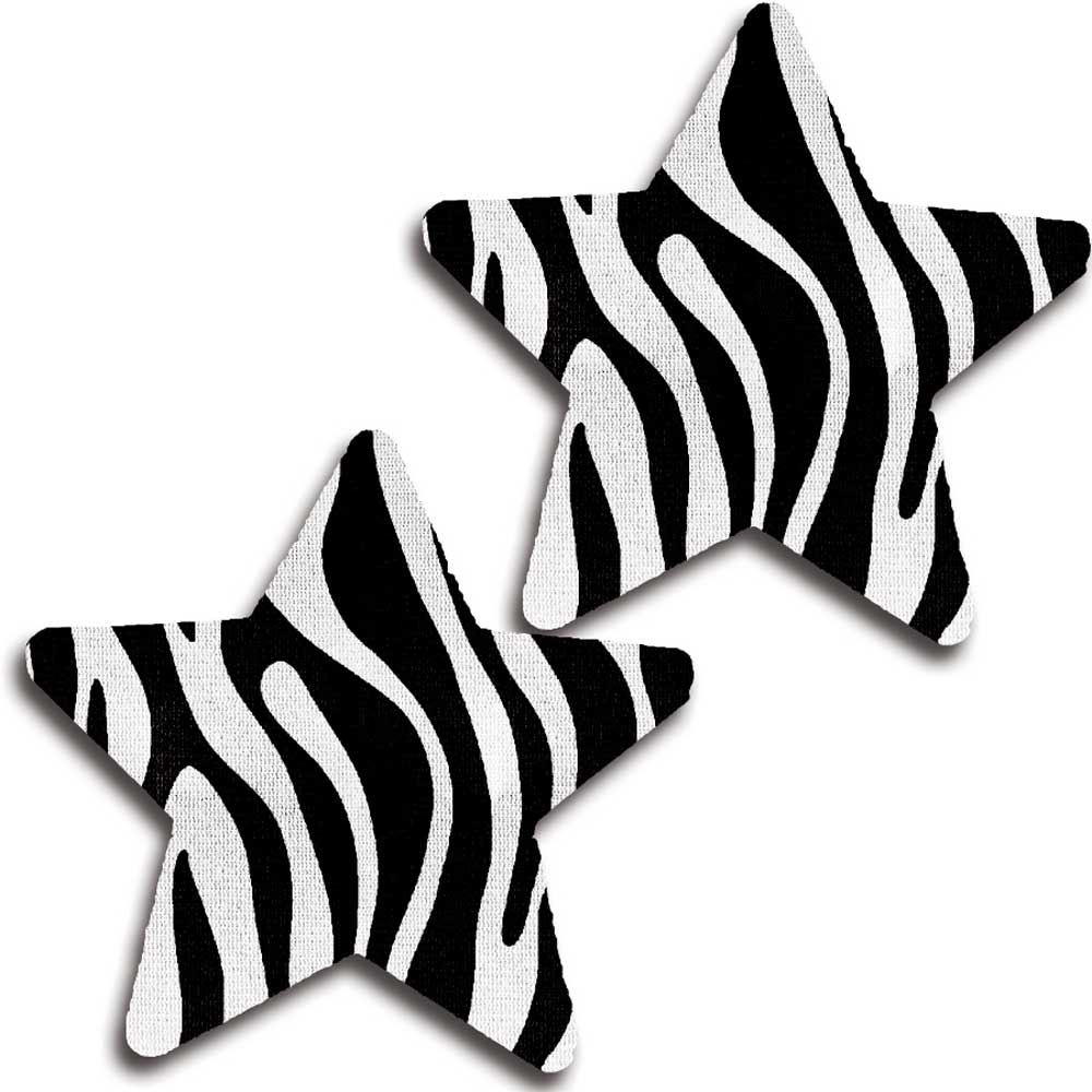 Zebra Stripes Star Adhesive Pasties Icollection  31531
