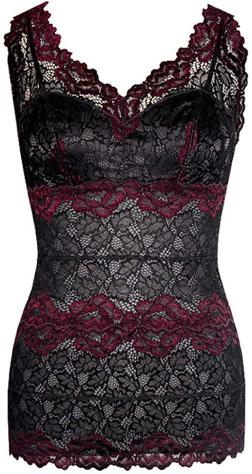 Floral Lace Overlay Camisole Icollection  9301