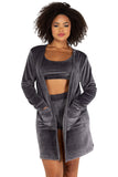 Super Soft & Cozy Velour Robe With Pockets Roma  LI500