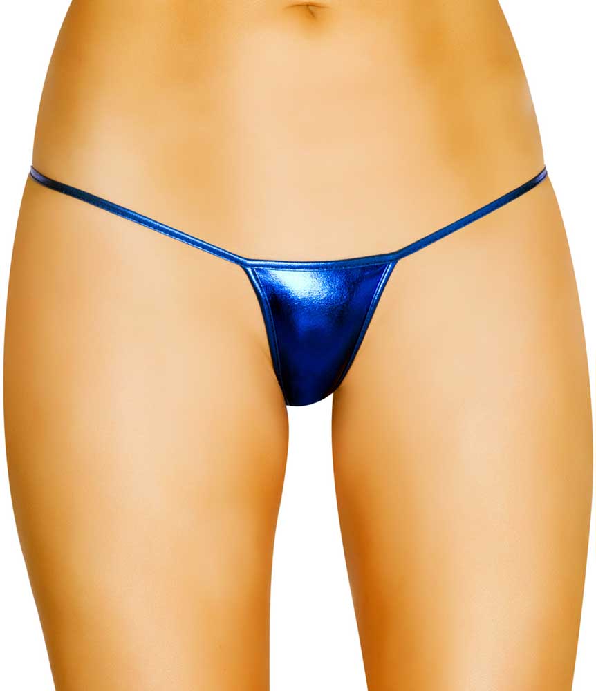 Low Cut Metallic Thong Panties Roma  MicroLQ