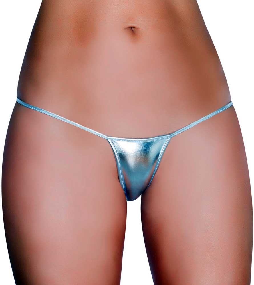Low Cut Metallic Thong Panties Roma  MicroLQ