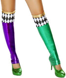 Green/purple Jester Leggings Roma  ST4723