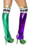 Green/purple Jester Leggings Roma  ST4723