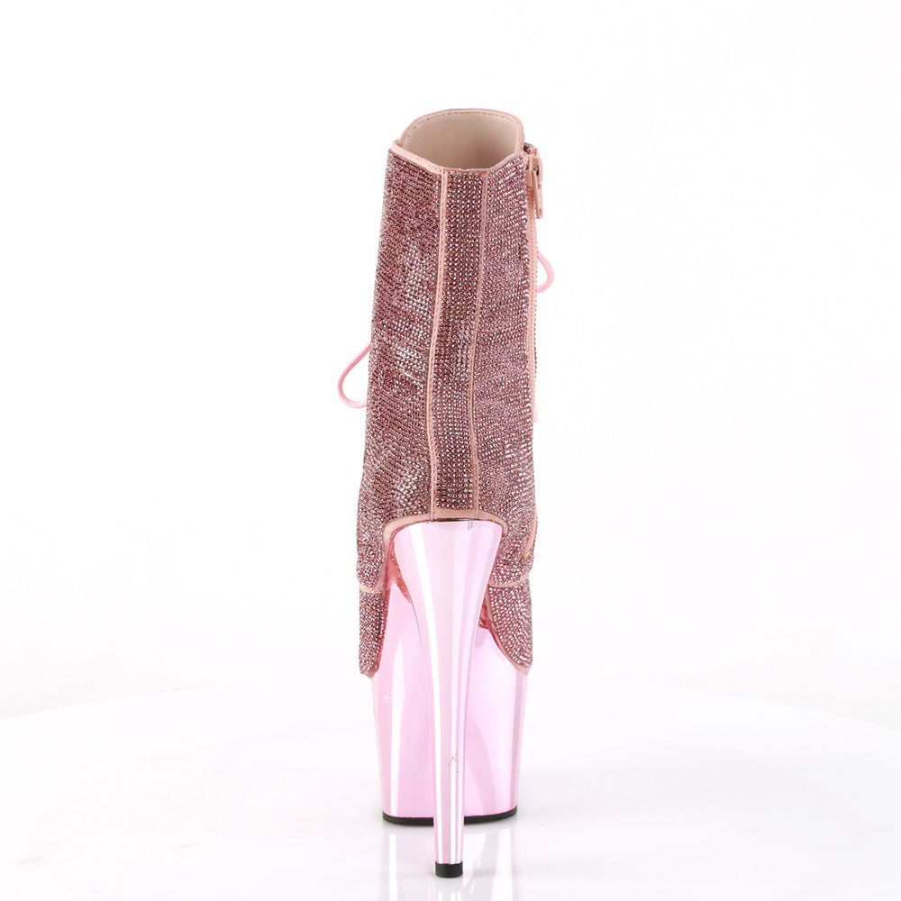 ASOS DESIGN Wide Fit Esme embellished heeled sock boots in rose gold -  ShopStyle