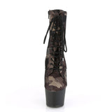 7" Heel, 2" PF Lace-Up Front Ankle Boot, Side Zip Pleaser Pleaser ADORE/1020CM