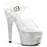 Sexy Rhinestone Encrusted Platforms Sandals Dancer High Heels Shoes Pleaser Pleaser BEJEWELED/708DM