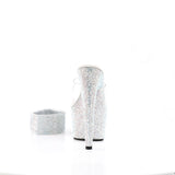 Ice Bling Ankle Cuffs W/ Rhinestone Platform Mules High Heels Shoes Pleaser Pleaser BEJEWELED/712RS
