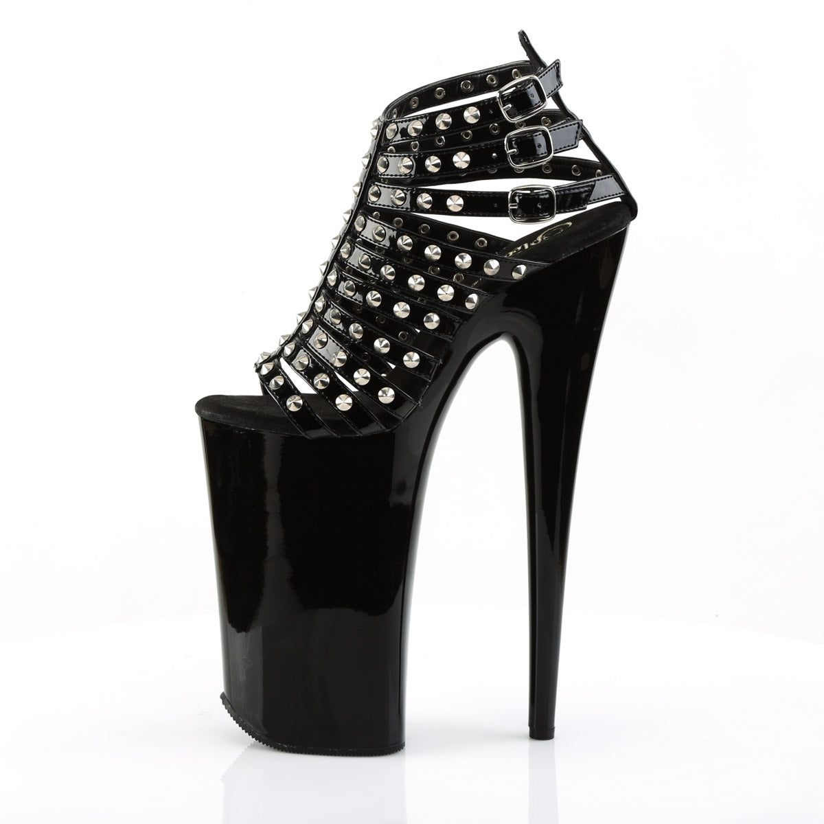 Black Peep Toe Lace Up Cut Out Detail Single Sole High Heels – AMIClubwear