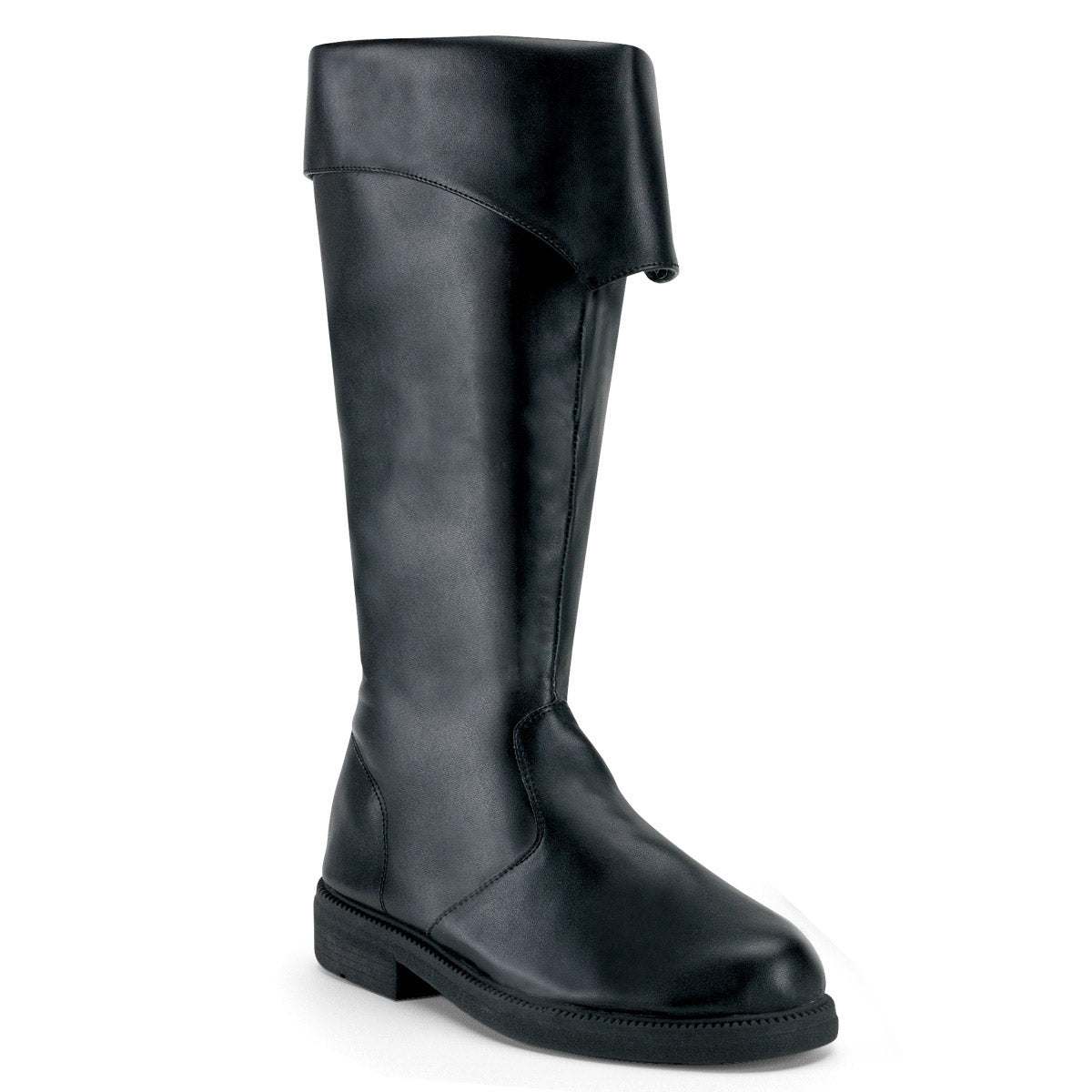 Pirate Captain Side Zipper Knee High Cuffed Round Toe Boots Shoes Pleaser Funtasma CAPTAIN/105