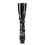 6" Heel, 1 3/4" PF Knee High Boot w/ Back Lace, Side Zip Pleaser Pleaser DELIGHT/2029