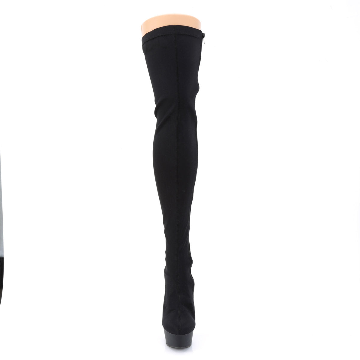 6" Heel, 1 3/4" PF Back Lace-Up Thigh Boot, Side Zip Pleaser Pleaser DELIGHT/3003