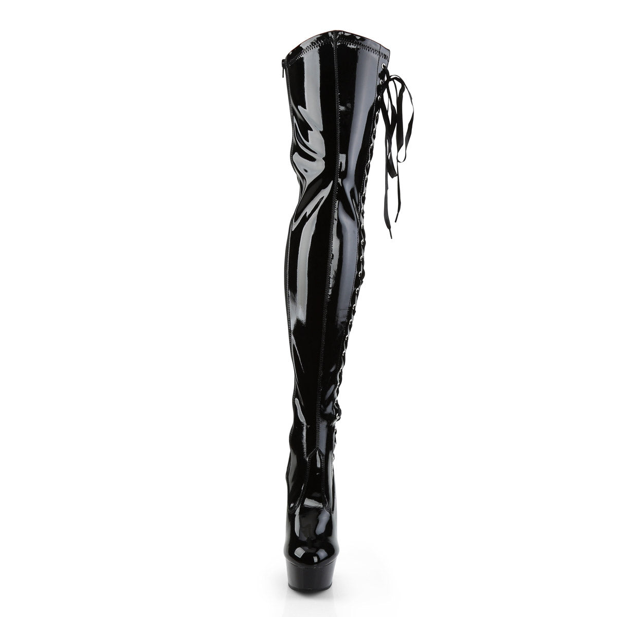 Sexy Corset Lace Side Platform Stiletto Heel Thigh High Boots Shoes Pleaser Pleaser DELIGHT/3050