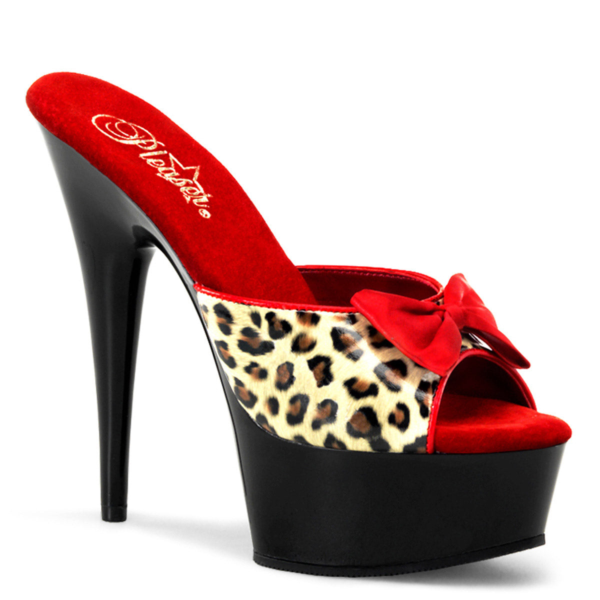 Sexy Two Tone Platform Stiletto Peep Toe Mules High Heels Shoes Pleaser Pleaser DELIGHT/601/6