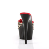 Sexy Two Tone Platform Stiletto Peep Toe Mules High Heels Shoes Pleaser Pleaser DELIGHT/601/6