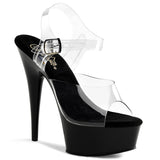 Clear Upper Sandals Platform Stiletto Ankle Strap High Heels Shoes Pleaser  DELIGHT/608