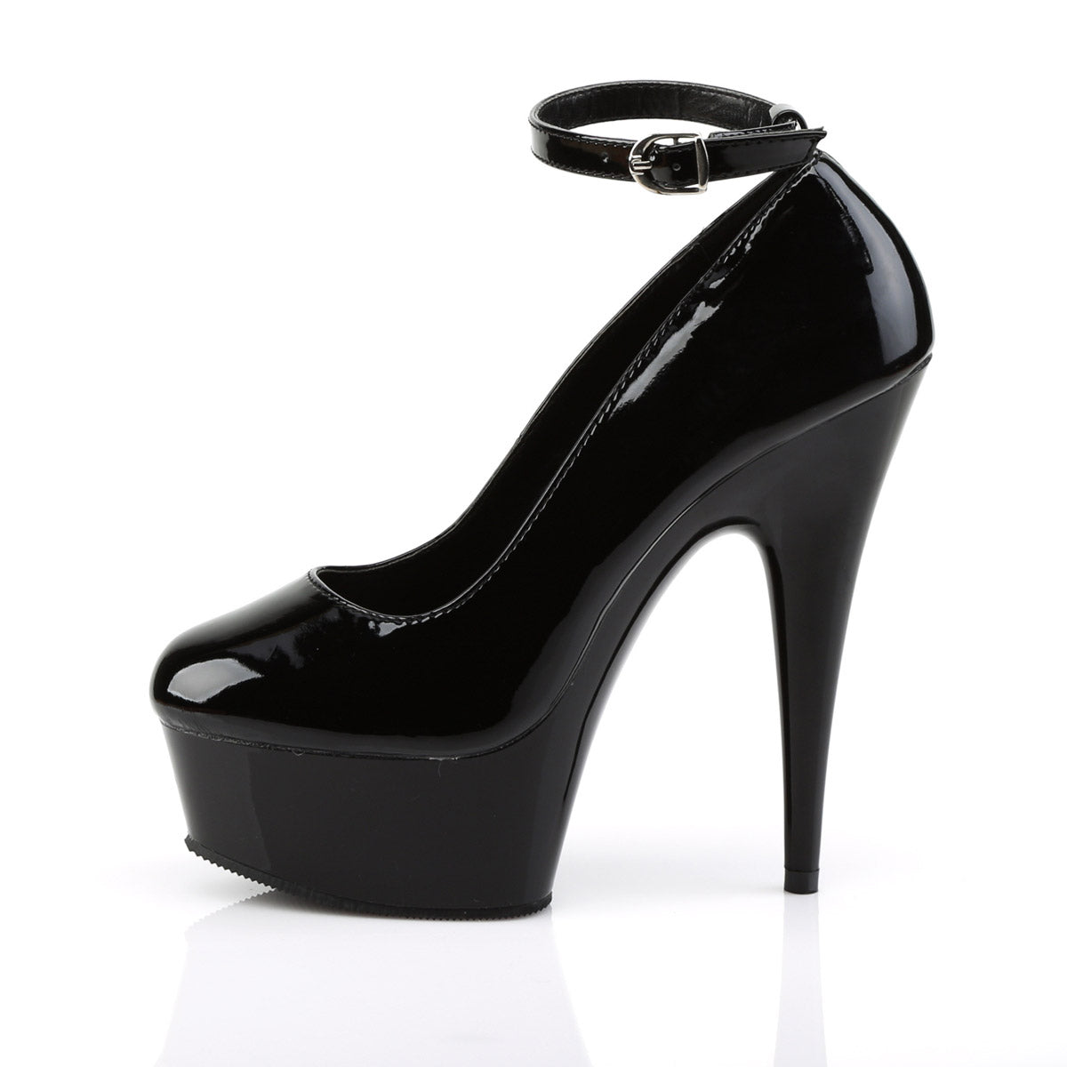 Womens Round Toe Platform 15cm~16cm Chunky High Heels Ankle Strap Dress  Hoof Thick Heels Shoes Big Size - Pumps - AliExpress
