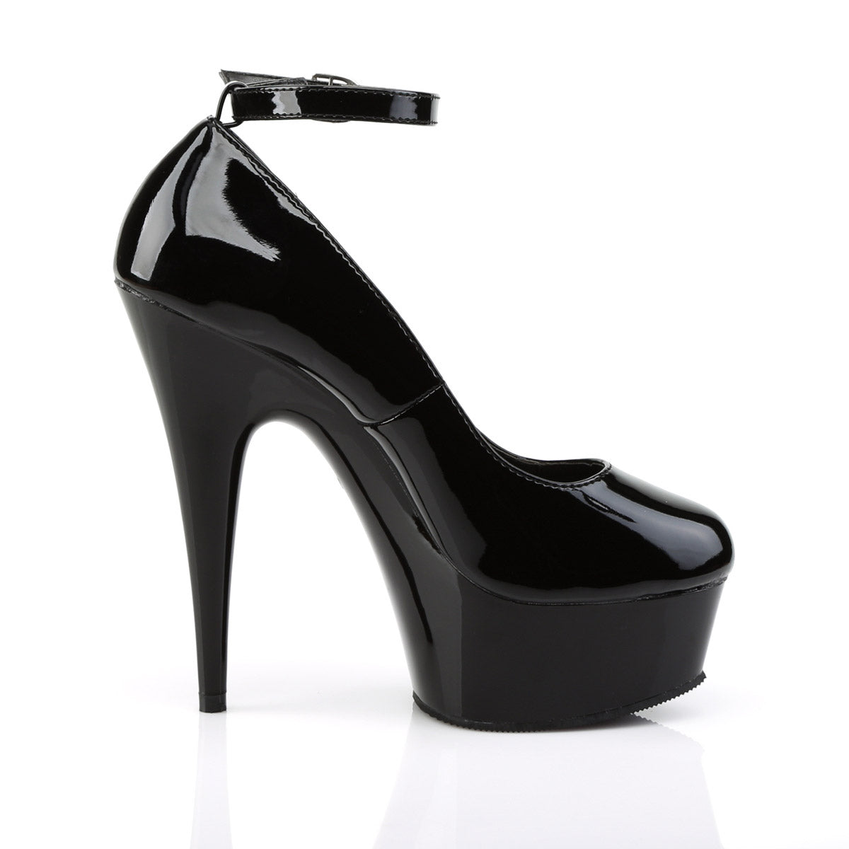 Sexy Ankle Strap Round Toe Platform Stiletto Pumps High Heels Shoes Pleaser  DELIGHT/686