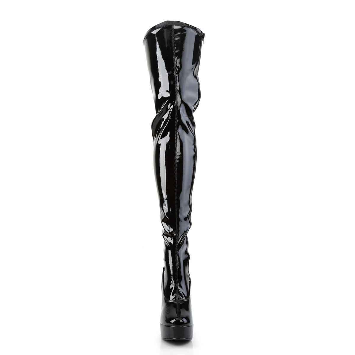 Pleaser Electra/3000z Women Dominatrix Side Zipper Thigh High Platform ...