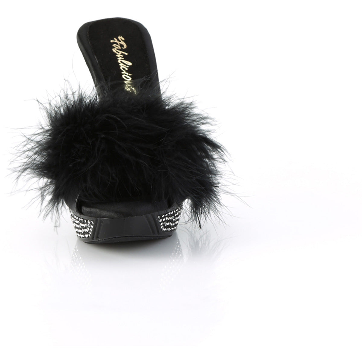 Pleaser Fabulicious 4 12 Heel 1 Pf Marabou Fur Slipper Elegant401