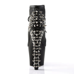 Punk Rock Spike Stud Platform Lace Up High Heel Ankle Boots Shoes Pleaser Pleaser FEARLESS/700/28