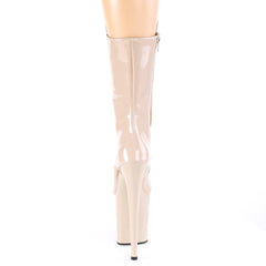 8" Heel, 4" Pf Lace-up Glitter Ankle Boot, Side Zip Pleaser Pleaser FLAMINGO/1050