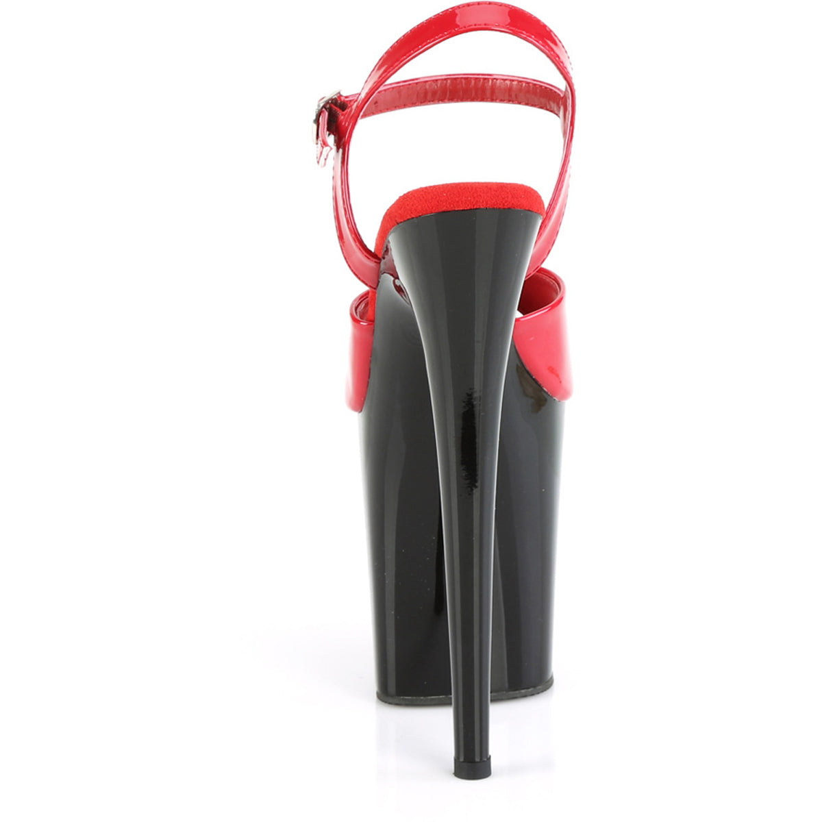 8" Heel, 4" Pf Ankle Strap Sandal Pleaser  FLAM809/R/B