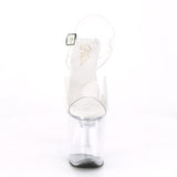 8" Heel, 4" PF LED Illuminated Ankle Strap Sandal Pleaser Pleaser FLASHDANCE/808