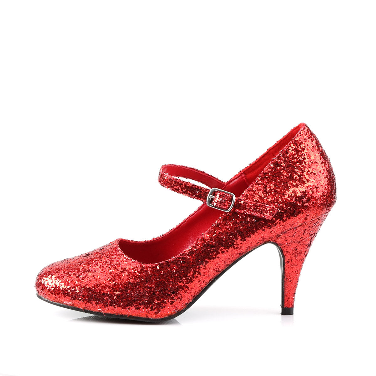 Sexy Glitter All Over Mary Jane Round Toe Pumps High Heels Shoes Pleaser Funtasma GLINDA/50G