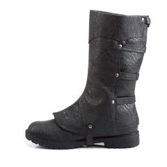 Detachable Knee High Cuff Buckle Strap Low Heel Boots Shoes Pleaser Funtasma GOTHAM/105