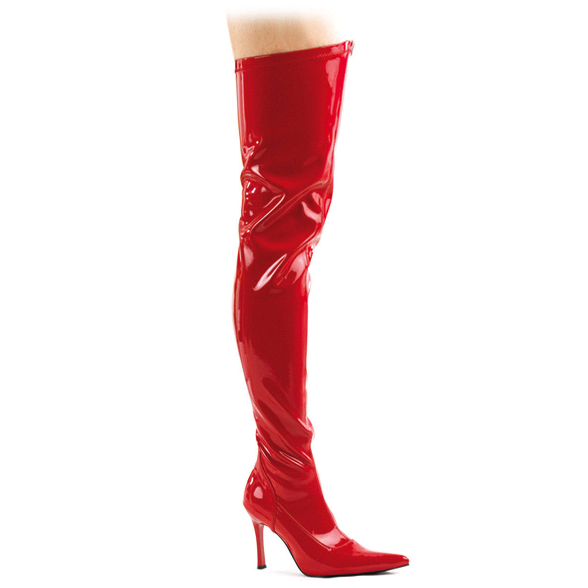 Sexy Pointed Toe Side Zipper Thigh High Stiletto Heel Boots Shoes Pleaser Funtasma LUST/3000