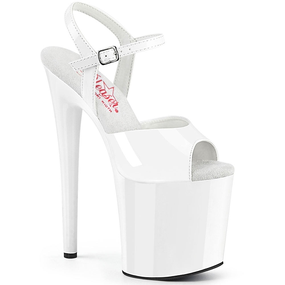 8" Heel, 4" Pf Ankle Strap Sandal Pleaser Pleaser NAUGHTY/809