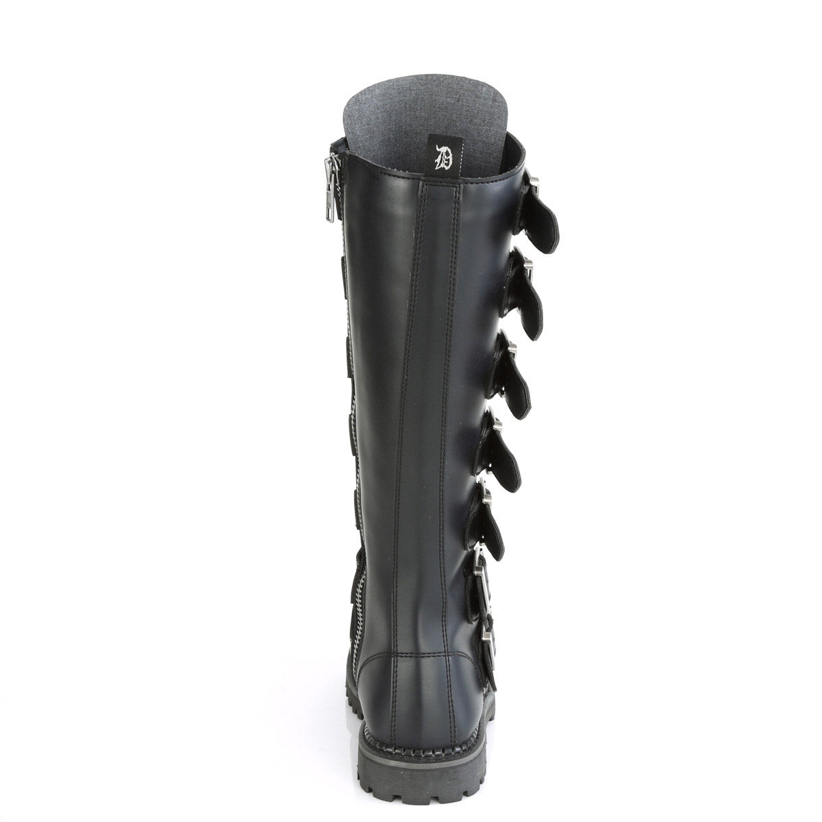 Unisex Steel Toe Knee Boot, Rubber Sole Pleaser Demonia RIOT/21MP