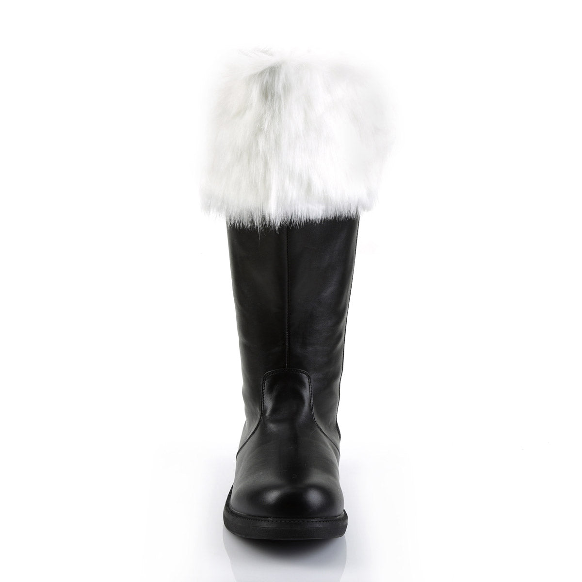 Merry Christmas Mid Calf Fur Trim Wide Cuff Santa Heels Shoes Pleaser Funtasma SANTA/106WC