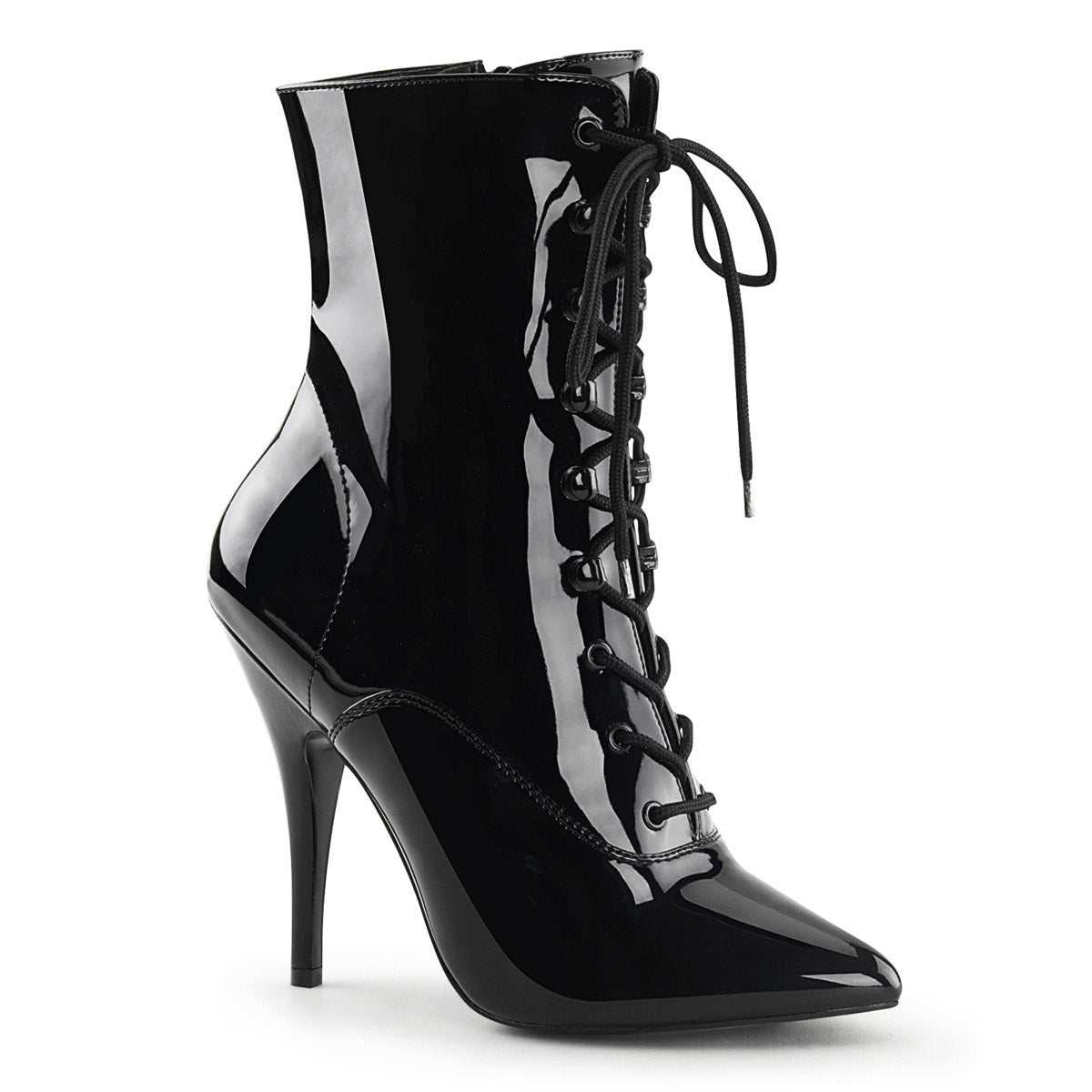 Sexy Pointy Toe Lace Up Ankle Bootie Stiletto High Heel Boots Shoes Pleaser Pleaser SEDUCE/1020