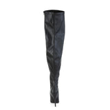 5" Heel Stretch Wide Calf Thigh Boot, Side Zip Pleaser Pleaser Pink Label SEDUCE/3000WC