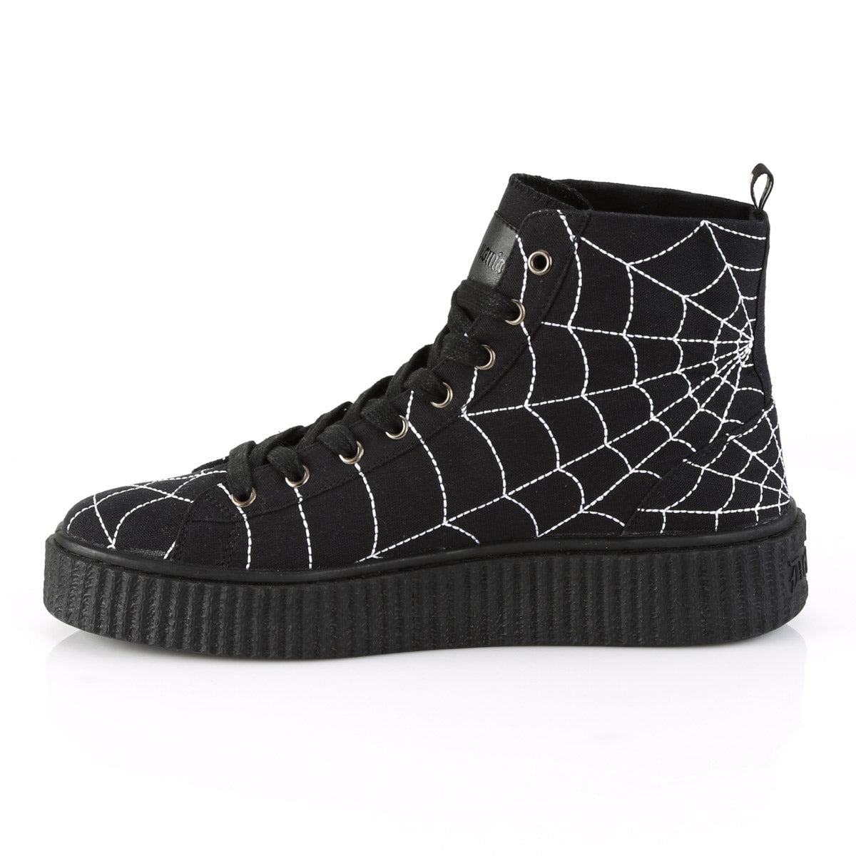 1 1/2"PF Round Toe  Lace-Up Front High Top Creeper Sneaker Pleaser Demonia SNEEKER/250