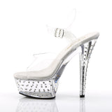 Hot Rhinestone Platform Stiletto Ankle Strap Sandal High Heels Shoes Pleaser Pleaser STARDUST/608