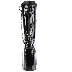 5" Pf Lace-Up Knee High Boot, Side Zip Pleaser Demonia SWING/150