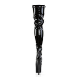 Sexy Side Zipper Platform Stiletto Thigh High Stretch Boots Shoes Pleaser  TABOO/3000