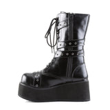 Lace Up Rivet Buckle Strap Extreme Platform Cap Toe Ankle Boots Shoes Pleaser Demonia TRASHVILLE/205