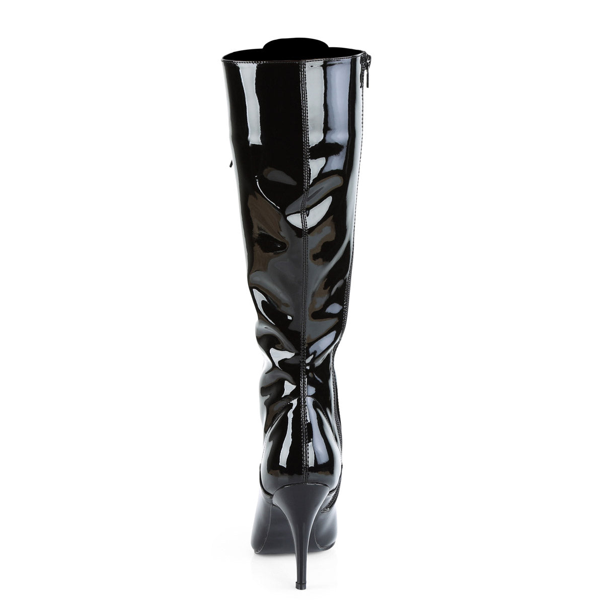 Side Zip Lace Up Pointed Toe Stiletto Heel Knee High Boots Shoes Pleaser Pleaser VANITY/2020