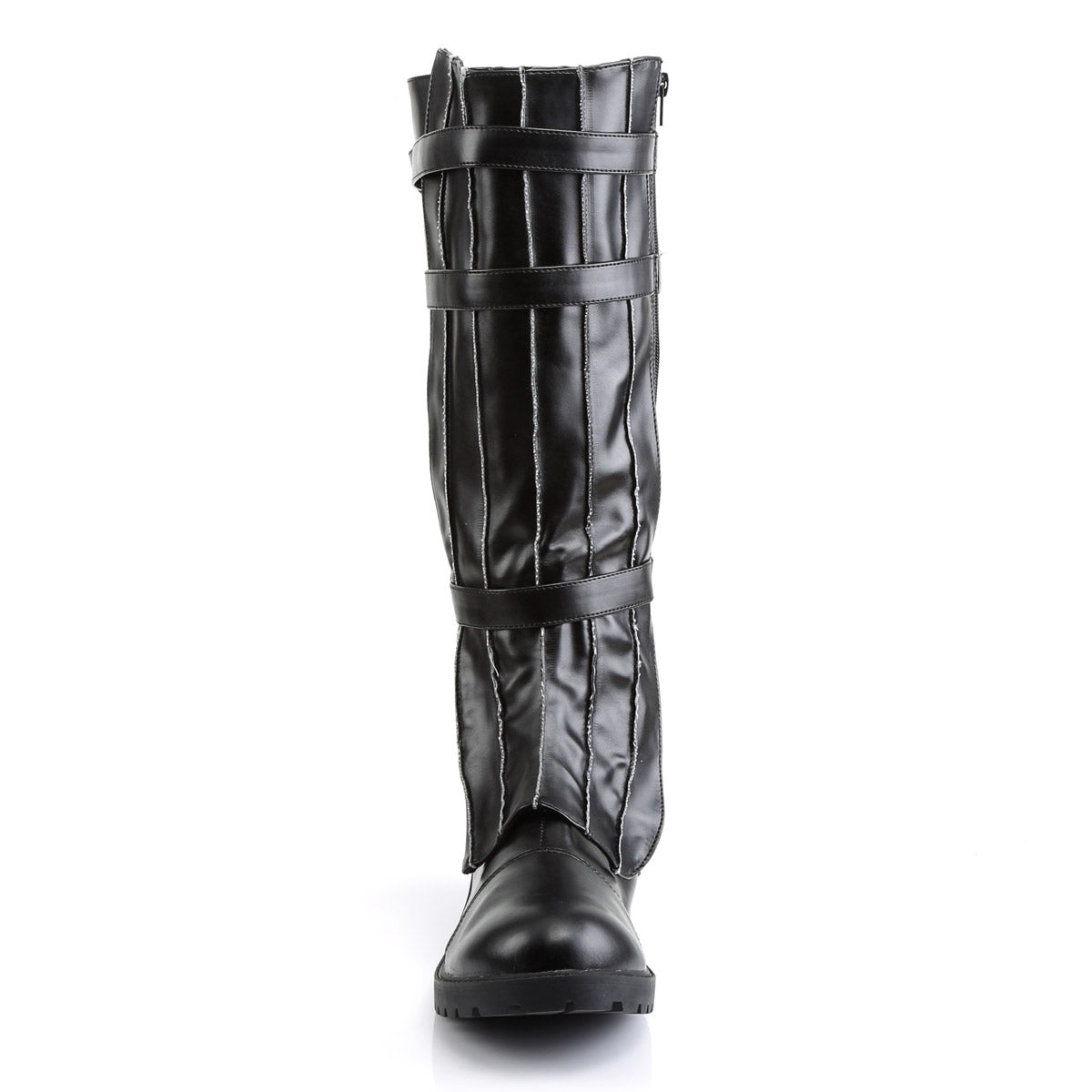 Full Inner Side Zipper Super Hero Strappy Knee High Boots Shoes Pleaser Funtasma WALKER/130